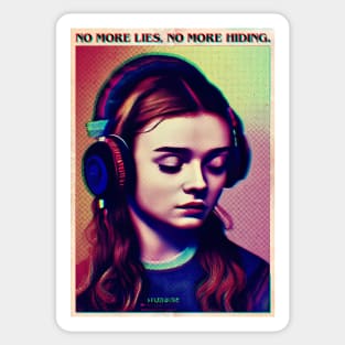 No more lies Sticker